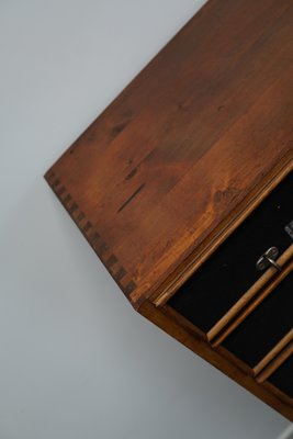 Industrial German Oak and Pine Apothecary Cabinet, Mid-20th-Century-XO-952761