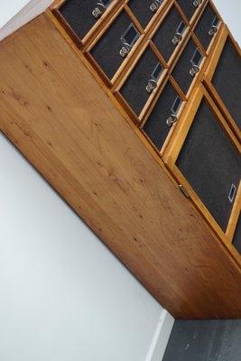 Industrial German Oak and Pine Apothecary Cabinet, Mid-20th-Century-XO-952761