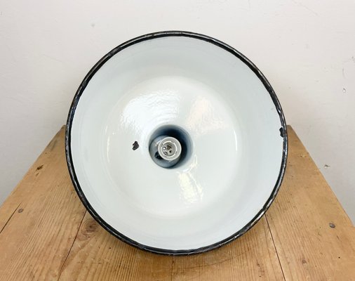 Industrial Green Enamel Pendant Lamp, 1960s-CGF-1363732