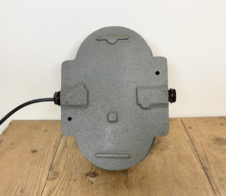 Industrial Grey Cast Iron Wall Lamp from Elektrosvit, 1960s-CGF-1259792