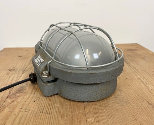 Industrial Grey Cast Iron Wall Lamp from Elektrosvit, 1970s-CGF-1268362