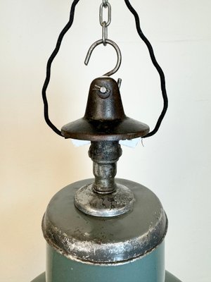 Industrial Grey Enamel Pendant Lamp from Siemens, 1930s-CGF-1767429