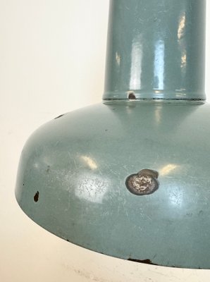 Industrial Grey Enamel Pendant Lamp from Siemens, 1930s-CGF-1767429