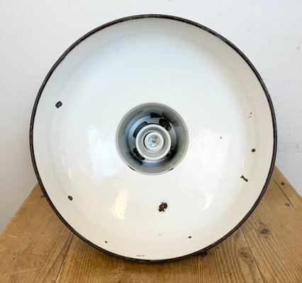 Industrial Grey Enamel Pendant Lamp from Siemens, 1930s-CGF-1767429