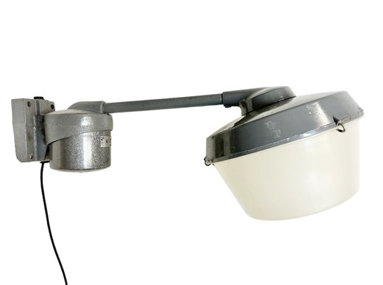 Industrial Grey Factory Wall Light from Elektrosvit, 1970s-CGF-1726177