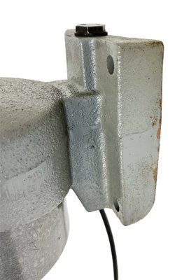 Industrial Grey Factory Wall Light from Elektrosvit, 1970s-CGF-1726177