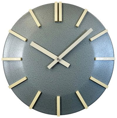 Industrial Grey Office Wall Clock from Pragotron, 1970s-CGF-1733991