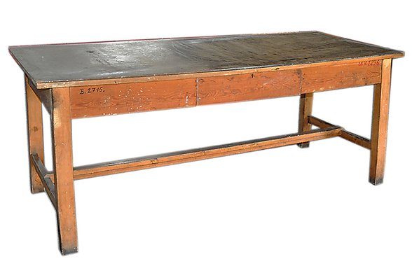 Industrial Hungarian Wooden Kitchen Table-OXJ-1767900