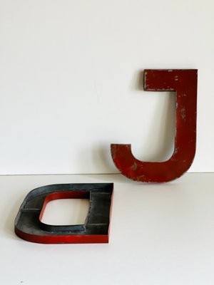 Industrial Letter DJ Sign, 1952, Set of 2-ALG-1423082