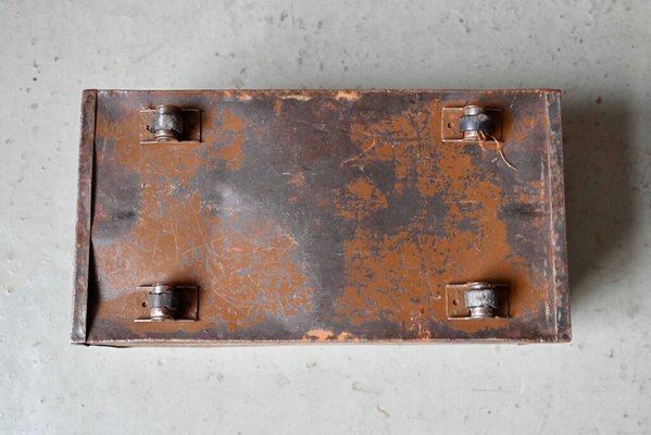 Industrial Metal Boxes, 1940s, Set of 5-AIU-1720680