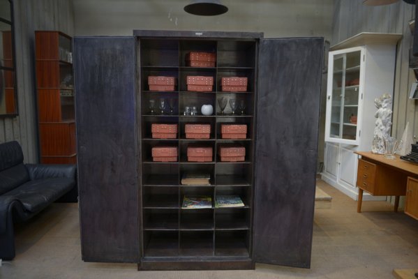 Industrial Metal Cabinet with 2 Doors, 1960s-NEN-2041964