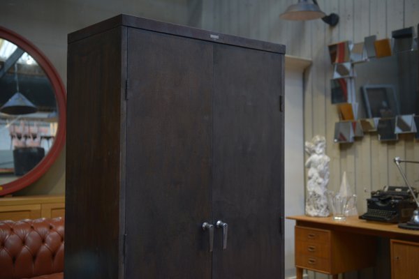 Industrial Metal Cabinet with 2 Doors, 1960s-NEN-2041964