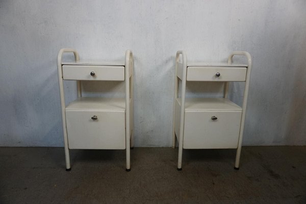 Industrial Metal Cabinets, 1940s, Set of 2-GPQ-1425988