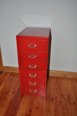 Industrial Metal Chest of Drawers, 1980s-OXJ-786640