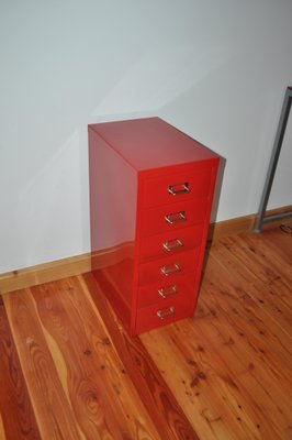 Industrial Metal Chest of Drawers, 1980s-OXJ-786640