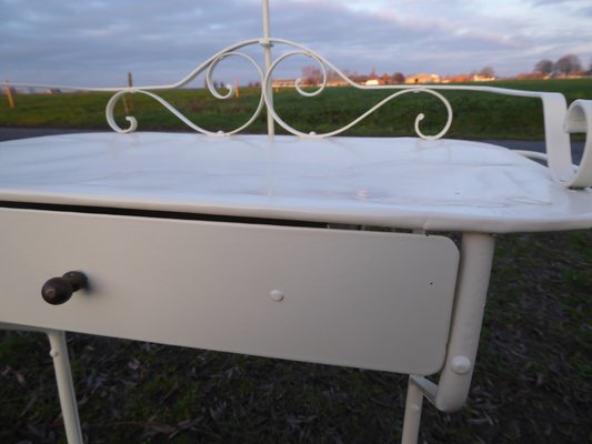 Industrial Metal Dressing Table, 1940s-AWL-904691