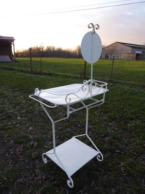 Industrial Metal Dressing Table, 1940s-AWL-904691