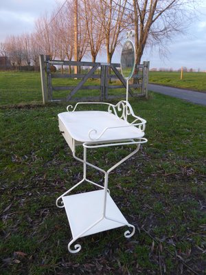 Industrial Metal Dressing Table, 1940s-AWL-904691