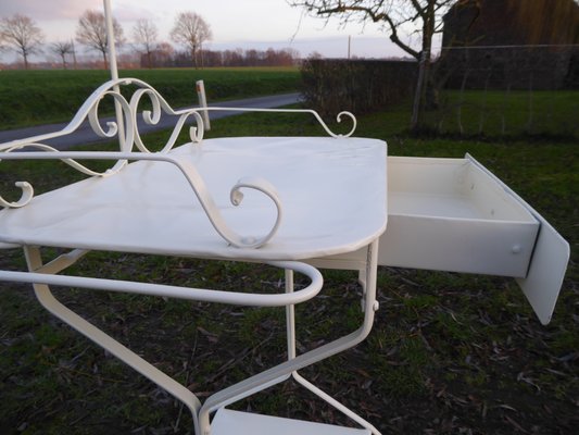 Industrial Metal Dressing Table, 1940s-AWL-904691