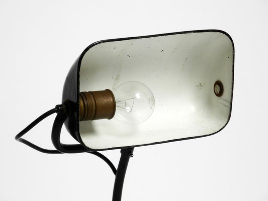 Industrial Metal Table Lamp Model 6581 in Black from Kaiser Idell / Kaiser Leuchten, 1940s-RR-1737331