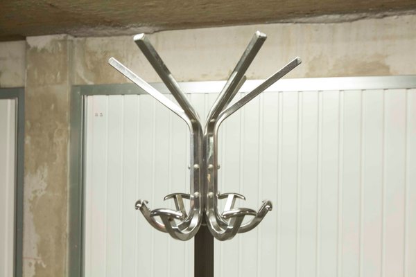 Industrial Parrot Coatstand in Chrome and Black, 1960s-VQY-1009382