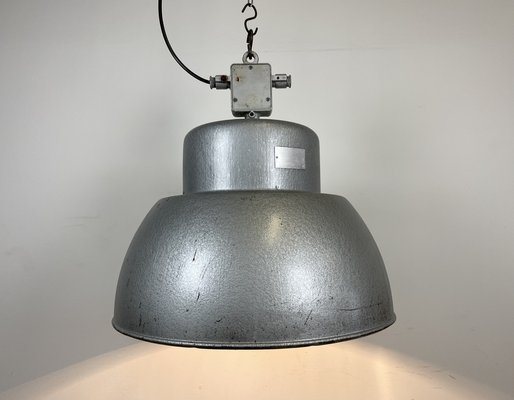 Industrial Polish Factory Pendant Lamp from Mesko, 1970s-CGF-1305224