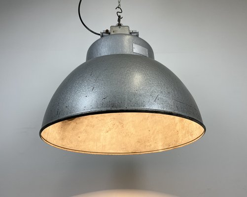 Industrial Polish Factory Pendant Lamp from Mesko, 1970s-CGF-1305224