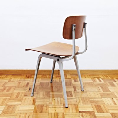 Industrial Rationalist Metal and Laminated Wood Result Chair by Friso Kramer for Ahrend De Cirkel, 1953-WM-1233032