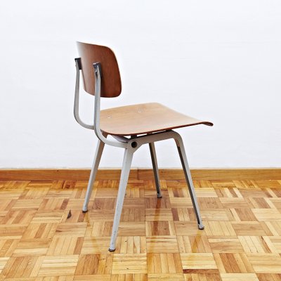 Industrial Rationalist Metal and Laminated Wood Result Chair by Friso Kramer for Ahrend De Cirkel, 1953-WM-1233032