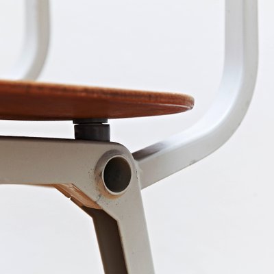 Industrial Rationalist Metal and Laminated Wood Result Chair by Friso Kramer for Ahrend De Cirkel, 1953-WM-1233032