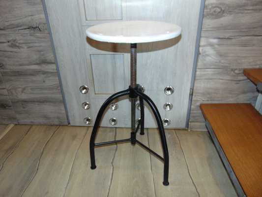 Industrial Rotating Workshop Stool, 1960s-CAQ-941038