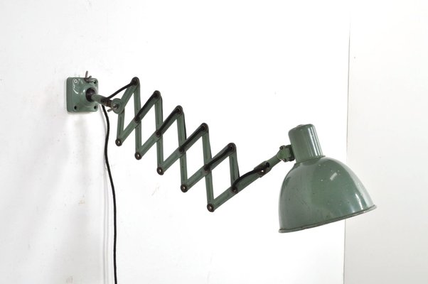 Industrial Scissor Wall Lamp, 1950s-AOX-2024590