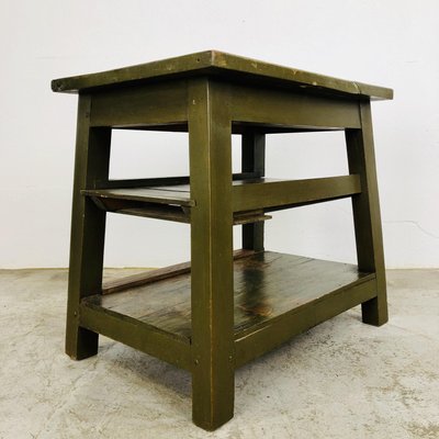 Industrial Side Table in Wood-LCQ-1292411