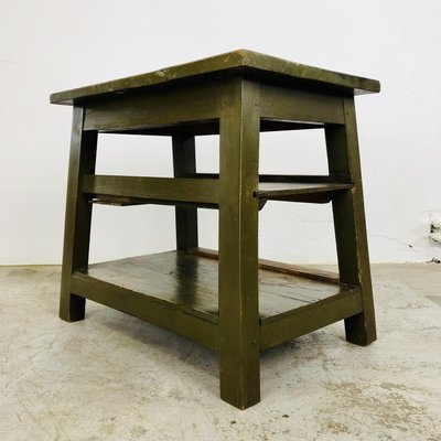 Industrial Side Table in Wood-LCQ-1292411