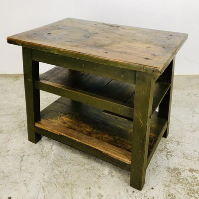 Industrial Side Table in Wood-LCQ-1292411