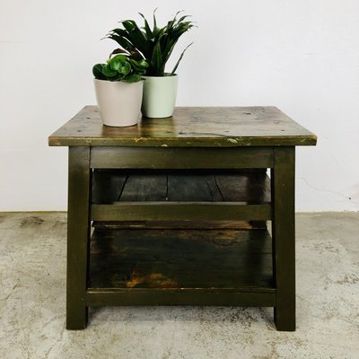 Industrial Side Table in Wood-LCQ-1292411