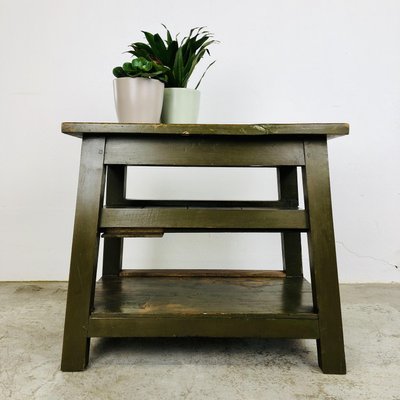 Industrial Side Table in Wood-LCQ-1292411