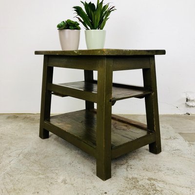 Industrial Side Table in Wood-LCQ-1292411