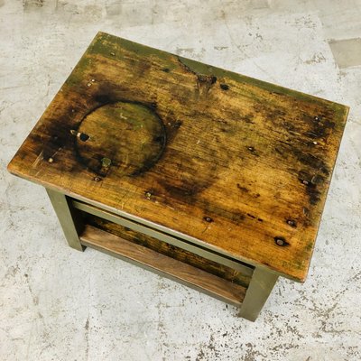 Industrial Side Table in Wood-LCQ-1292411