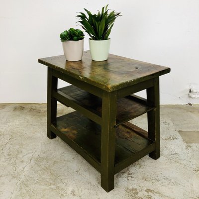 Industrial Side Table in Wood-LCQ-1292411