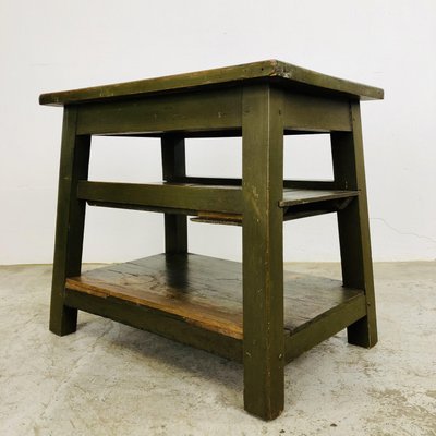 Industrial Side Table in Wood-LCQ-1292411