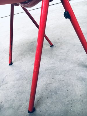 Industrial Stacking Dining Chairs from CAR Katwijk, 1980s, Set of 4-RQV-883375