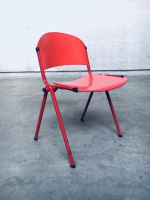 Industrial Stacking Dining Chairs from CAR Katwijk, 1980s, Set of 4-RQV-883375