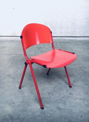 Industrial Stacking Dining Chairs from CAR Katwijk, 1980s, Set of 4-RQV-883375