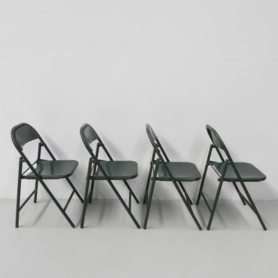 Industrial Steel Du-Al Folding Chairs from Dare Inglis, Set of 4-TL-1173357