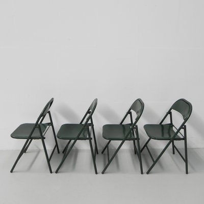 Industrial Steel Du-Al Folding Chairs from Dare Inglis, Set of 4-TL-1173357