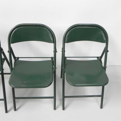 Industrial Steel Du-Al Folding Chairs from Dare Inglis, Set of 4-TL-1173357