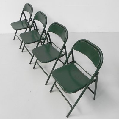 Industrial Steel Du-Al Folding Chairs from Dare Inglis, Set of 4-TL-1173357