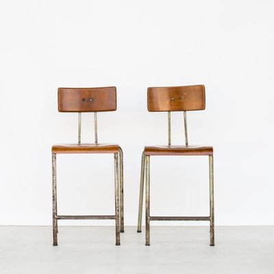 Industrial Stools, 1960s, Set of 2-NZV-1723706