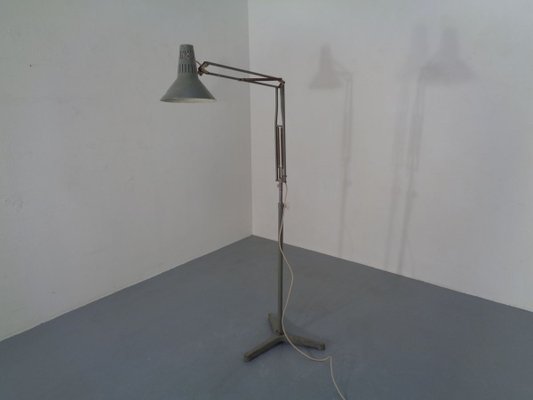 Industrial Terry Architectural Floor Lamp by H. Busquet for Hala, 1950s-RDW-717473